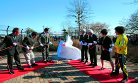 日本女子初マラソン発祥の地 記念モニュメント像除幕式
